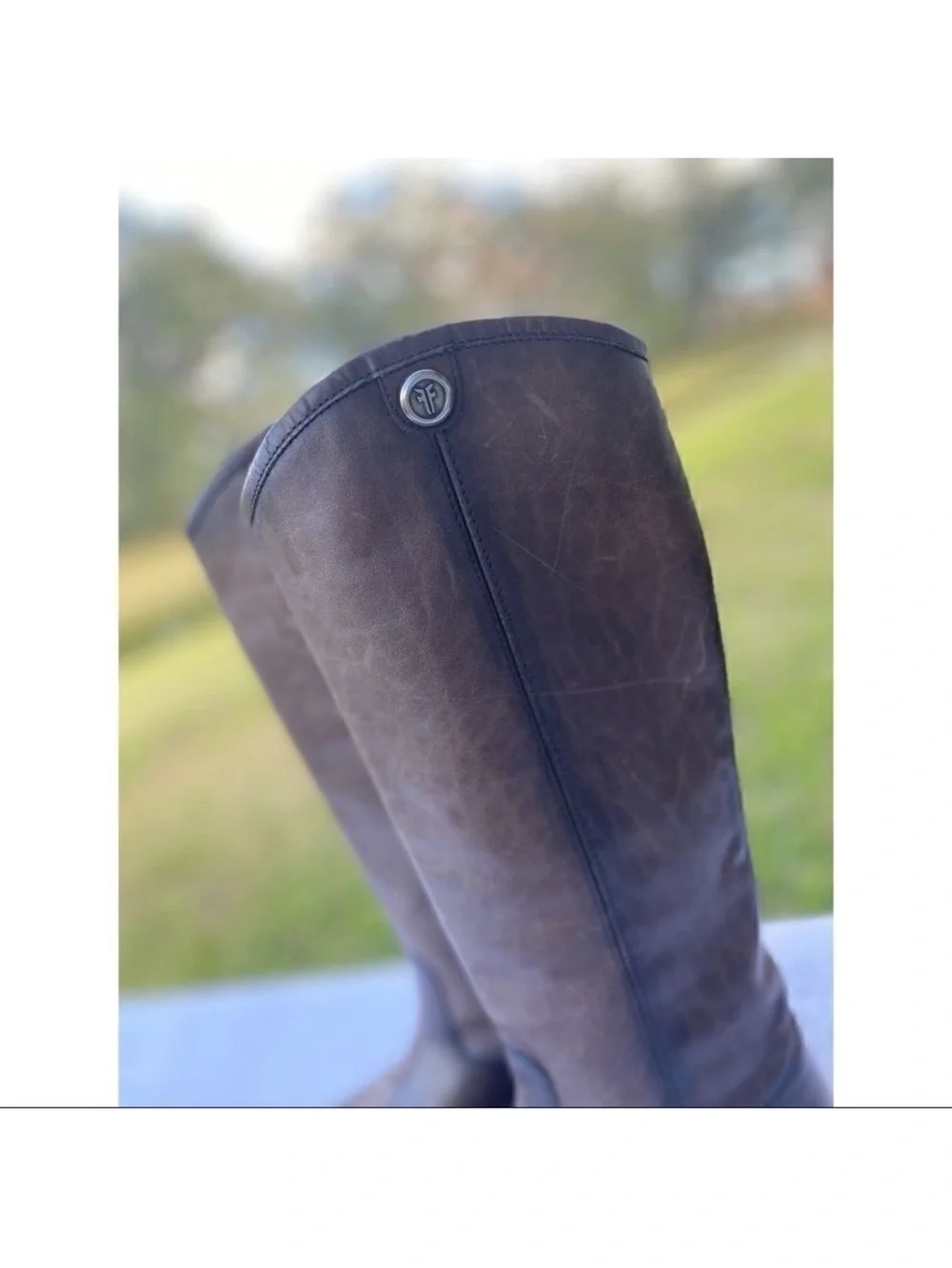 Classic Tall Brown Leather Riding Boots - Women's Frye Melissa Leather
